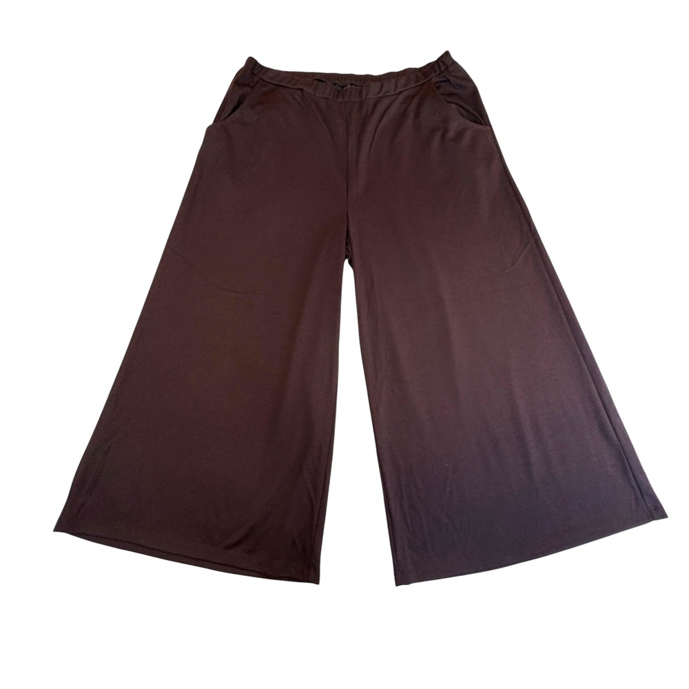 Slinky Brand Chocolate Brown Bohemian Casual Culottes Size XL